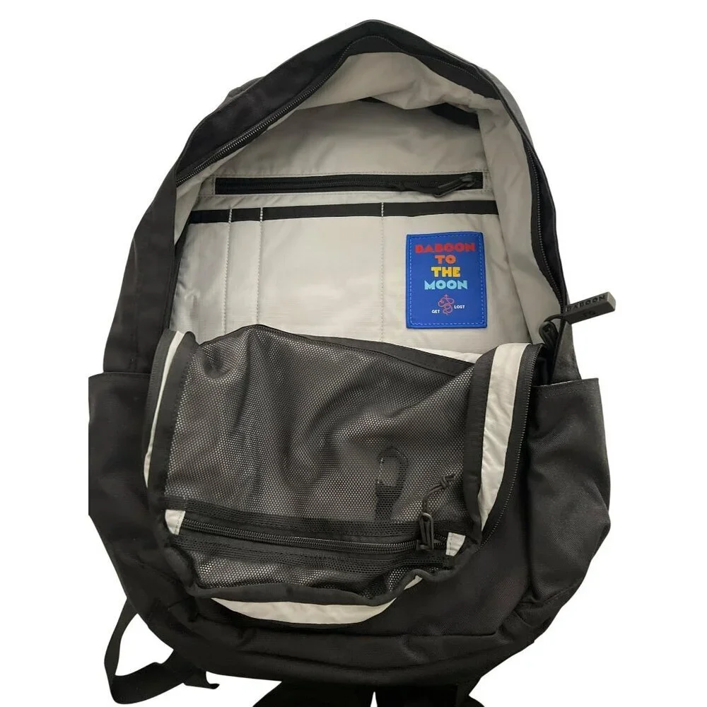 New Baboon to the Moon Black Size Medium City Backpack Lifetime Warranty